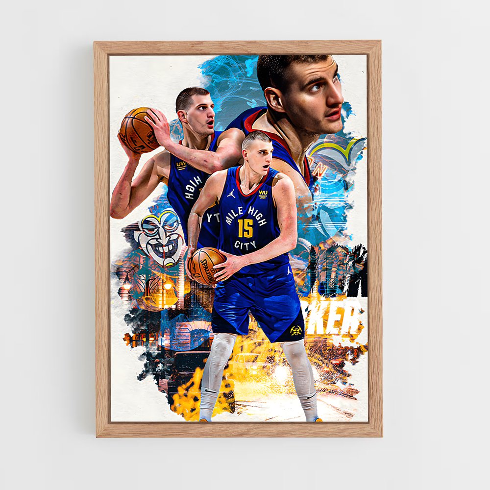 Poster Nikola de jokic – affiche Basketball (vue 4)